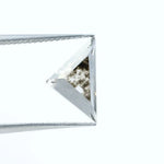 2.31 Ct Triangle Cut Salt & Pepper CVD Lab Grown Diamond Loose Stone for Custom Jewelry