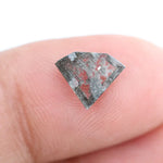Beautiful lab-grown diamond with intricate natural inclusions, showcasing brilliant clarity and unique cut, ethically sourced for a sustainable future.