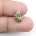 2.96 carat yellow raw diamond with a natural uncut appearance for creating a unique stackable ring.
