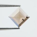 Square princess-cut lab-grown diamond with flawless clarity and subtle champagne hue, perfect for engagement rings and custom fine jewelry, ethically created with sustainable practices