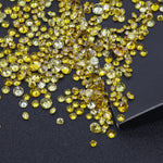 yellow colour vs-si round diamond ring round brilliant diamond cut