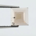 Square princess-cut lab-grown diamond with flawless clarity and subtle champagne hue, perfect for engagement rings and custom fine jewelry, ethically created with sustainable practices
