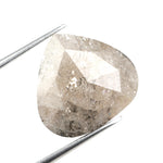 grey colour 7.16 carat pear cut diamond ring 7.16 carats lab grown diamond.