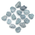 natural blue color rough diamond pieces arranged in an uncut loose diamond lot