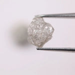 Natural rough gray diamond pair featuring raw, uncut beauty.