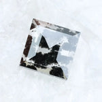 2.59 Ct Square Cut Salt & Pepper CVD Lab Grown Diamond loose stone for necklace design.