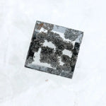 2.59 Ct Square Cut Salt & Pepper CVD Lab Grown Diamond loose stone for necklace design.