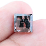 2.59 Ct Square Cut Salt & Pepper CVD Lab Grown Diamond loose stone for necklace design.