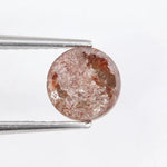 Natural 0.84Ct Red Colored Diamond Round Brilliant Cut Diamond Loose Stone For Making Jewelry