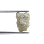 2.08 carat yellow natural diamond in raw, unpolished form for creating a personalized purpose ring.