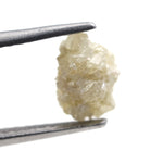 1.09 carat yellow natural rough diamond, an untreated loose stone for a gold engagement ring setting.