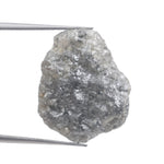 grey color vintage rough old mine cut diamond ring