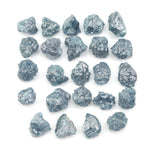 natural blue raw diamond lot with rough earth mined pieces for gold jewelry