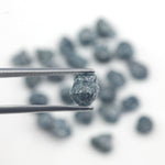 natural blue raw diamond lot with rough earth mined pieces for gold jewelry