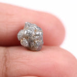 raw uncut diamond ring with natural raw gemstone jewelry style grey rough diamond