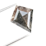 kite cut natural diamond engagement ring with elegant sparkle