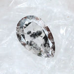 3.49 Ct Fancy Pear Cut Salt & Pepper Lab Grown Diamond Loose Stone for Custom Jewelry