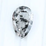 3.49 Ct Fancy Pear Cut Salt & Pepper Lab Grown Diamond Loose Stone for Custom Jewelry