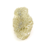 rough yellow diamond with an uncut natural appearance for a bespoke gold brooch jewelry design.