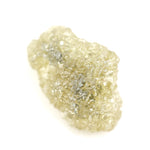 rough yellow diamond with an uncut natural appearance for a bespoke gold brooch jewelry design.