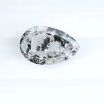 3.49 Ct Fancy Pear Cut Salt & Pepper Lab Grown Diamond Loose Stone for Custom Jewelry