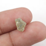 rough yellow diamond with an uncut natural appearance for a bespoke gold brooch jewelry design.