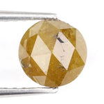 natural 0.96ct yellow colored round diamond round brilliant cut diamond use for custom jewelry making loose stone