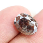 3.50 Ct oval cut brown natural diamond with warm tone and brilliant sparkle for rare statement jewelry