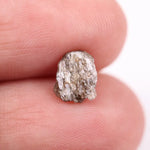 uncut diamond engagement ring with big raw diamond crystal design grey rough diamond