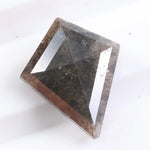 1.30 Ct kite cut gray natural diamond loose stone with elegant faceting, ideal for custom engagement ring or fine jewelry