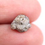 uncut diamond engagement ring with big raw diamond crystal design grey rough diamond