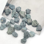 fancy blue rough diamond with a raw uncut diamond for jewelry making