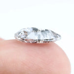 3.49 Ct Fancy Pear Cut Salt & Pepper Lab Grown Diamond Loose Stone for Custom Jewelry