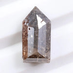 1.64 Ct bullet cut gray brown natural diamond loose stone with vintage faceting for engagement ring or custom jewelry