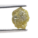 raw yellow natural diamond with an uncut surface, suitable for designing personalized promise rings and meaningful jewelry pieces.