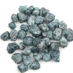 natural blue rough diamond with a raw uncut diamond for jewelry design