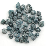 earth mined blue rough diamond with natural raw texture for custom jewelry