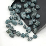 earth mined blue rough diamond with natural raw texture for custom jewelry