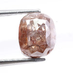 1.43 Ct cushion cut natural brown diamond loose stone with rich chocolate tone for engagement ring or custom fine jewel.
