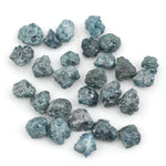 natural blue rough diamond with a raw uncut surface for jewelry design