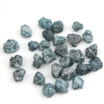 natural blue rough diamond with a raw uncut surface for jewelry design