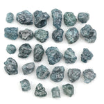 natural blue color rough diamond lot in loose uncut form