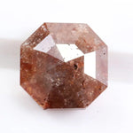 1.35 Ct asscher cut brown diamond loose stone with vintage step facets and rich warm sparkle