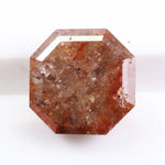 1.35 Ct asscher cut brown diamond loose stone with vintage step facets and rich warm sparkle
