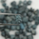 green colour raw diamond engagement ring