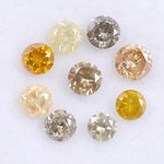 0.78 Ct Natural Loose Round Rose Cut Diamond Unique Colored Diamond Use For Jewerly