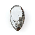 2.23 Ct pear shape Black Grey natural diamond with warm tones and elegant sparkle for dramatic fine jewelry