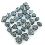 blue natural rough diamond lot with uncut raw diamonds