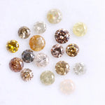 1.49 Ct Natural Loose Fancy Mix Colored Diamond Rose Round Cut Diamond Use For Custom Jewerly
