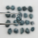 green colour uncut raw rough diamond ring